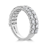 Hearts On Fire Classic Double Row Diamond Dress Ring - Dracakis Jewellers